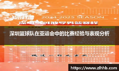 深圳篮球队在亚运会中的比赛经验与表现分析